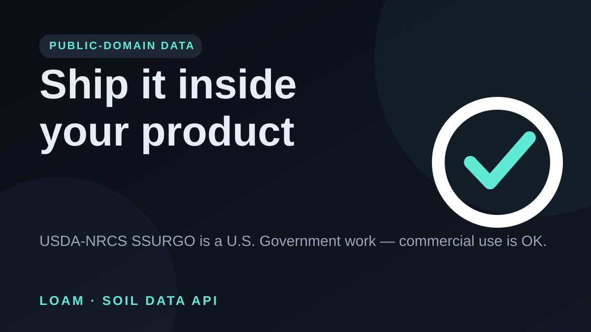 Public-domain data license